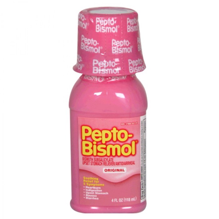 Pepto bismol caplets symptom